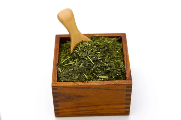 Японский зеленый чайный лист　 — стоковое фото